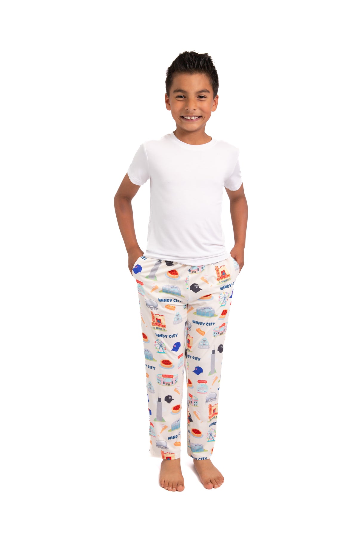Windy City Chicago Bamboo Pajamas Unisex| Soft Chicago Kids Pajama Set by Rayn’s Tiny Stitches