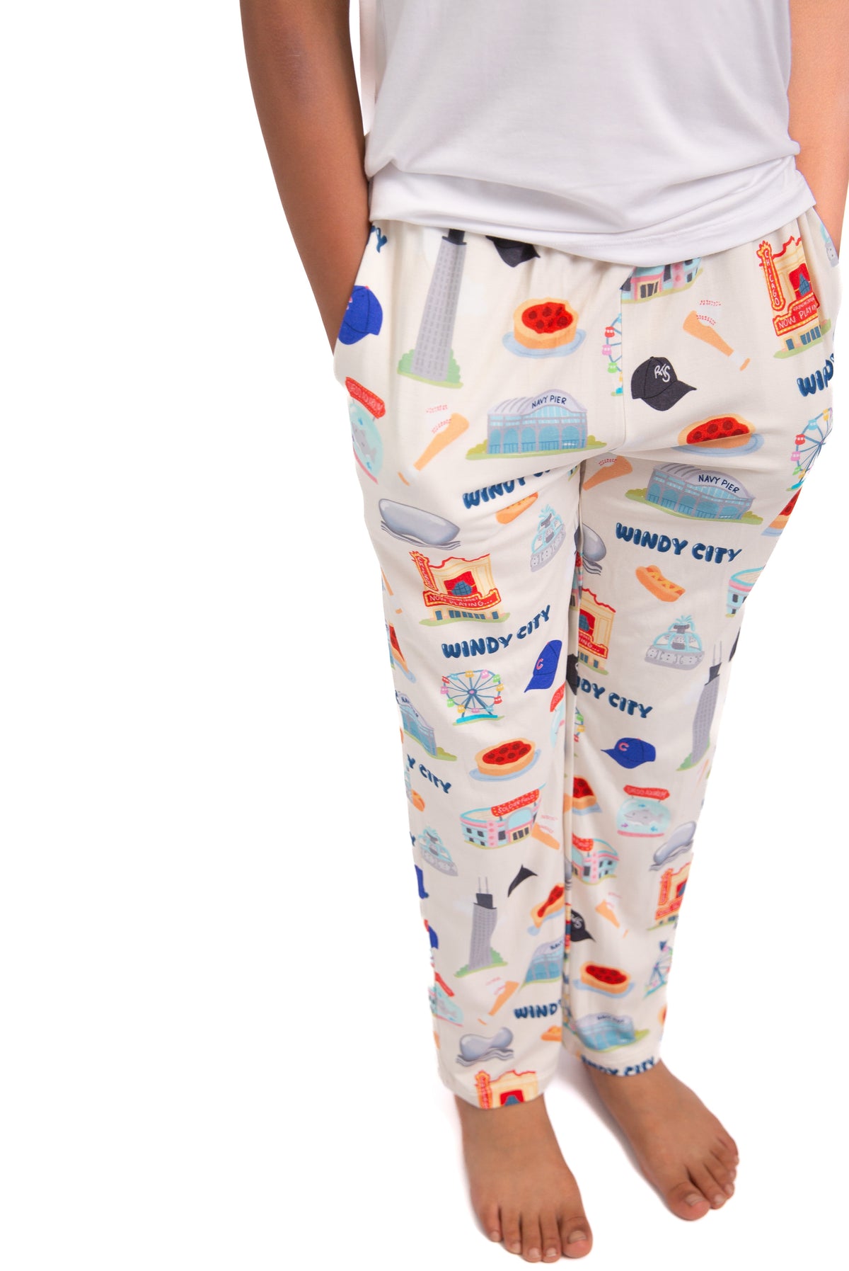 Windy City Chicago Bamboo Pajamas Unisex| Soft Chicago Kids Pajama Set by Rayn’s Tiny Stitches