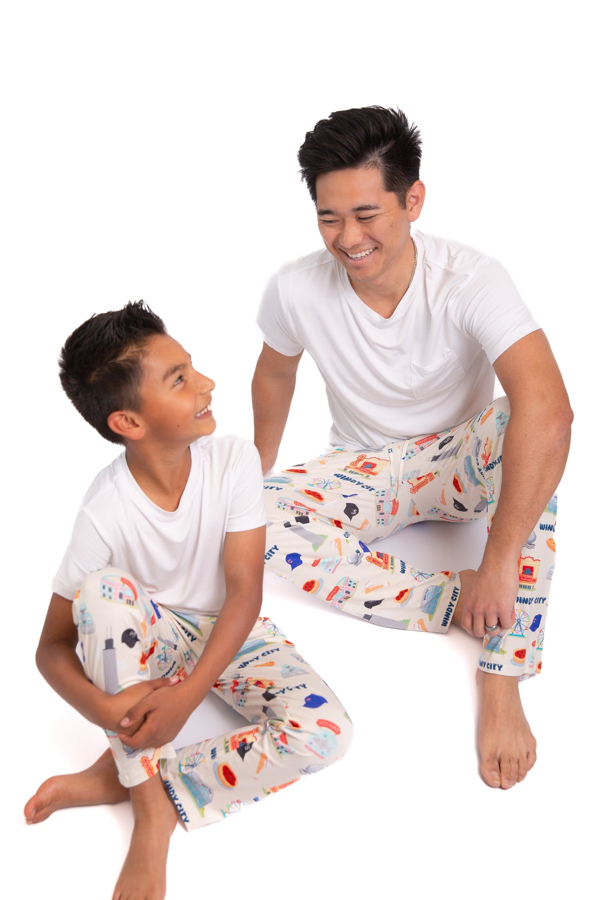 Windy City Chicago Bamboo Pajamas Unisex| Soft Chicago Kids Pajama Set by Rayn’s Tiny Stitches