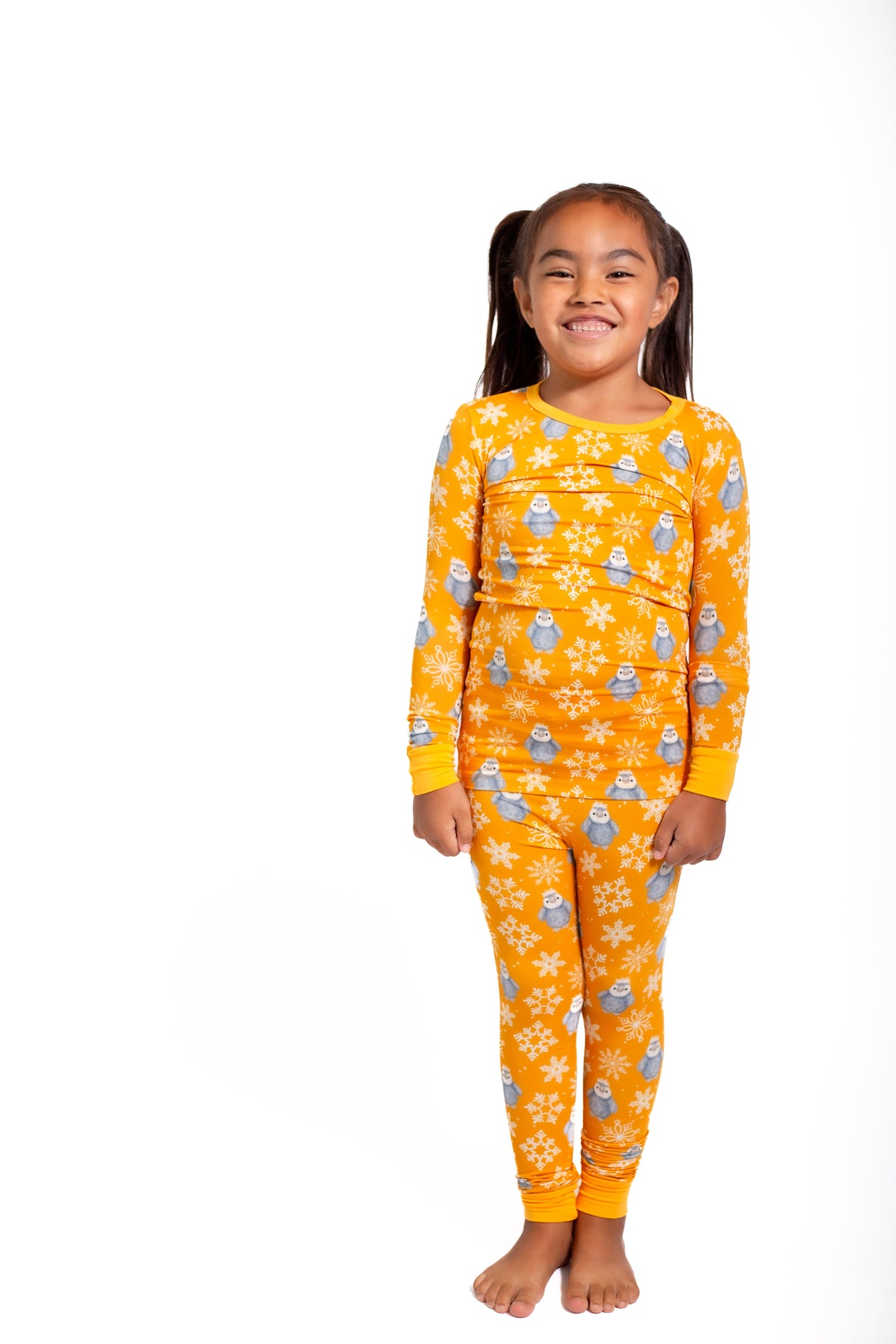 My First Snow Fall- Penguin 2 Piece Pajamas by Rayn’s Tiny Stitches