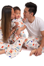 Windy City Chicago Bamboo Pajama Pants | Soft Chicago Skyline Lounge Pants for Men by Rayn’s Tiny Stitches