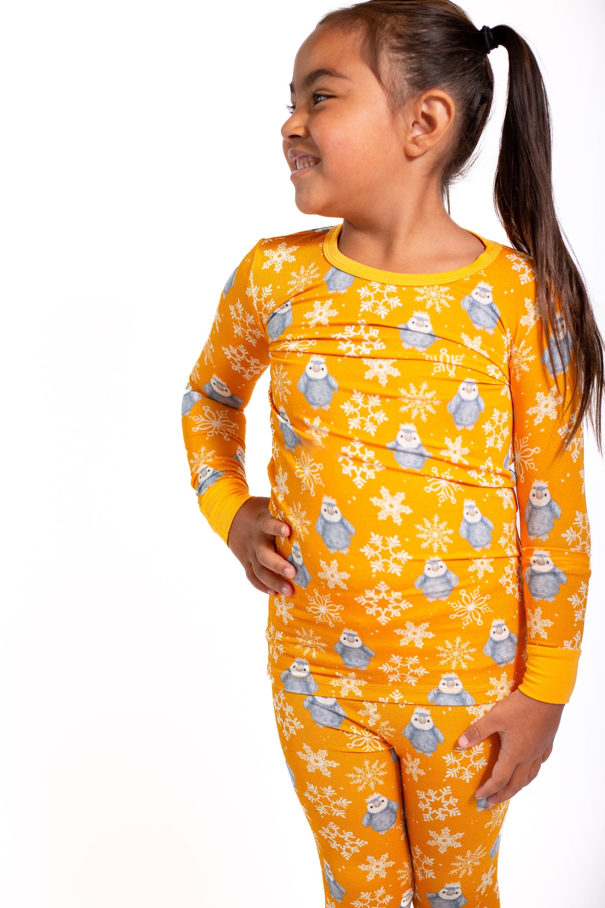 My First Snow Fall- Penguin 2 Piece Pajamas by Rayn’s Tiny Stitches