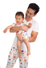 Windy City Chicago Bamboo Pajama Pants | Soft Chicago Skyline Lounge Pants for Men by Rayn’s Tiny Stitches