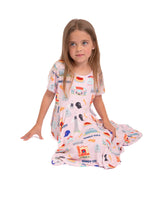 My First Windy City™ Pink Twirl Dress | Chicago Bamboo Dress for Girls 18M–2T by Rayn’s Tiny Stitches