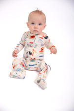 Windy City Bamboo Double Zip Onesie | Chicago Baby Pajamas by Rayn’s Tiny Stitches