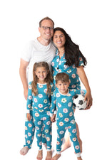 My First Soccer Match Men’s Bamboo Pajamas | Soccer Sleepwear Set by Rayn’s Tiny Stitches