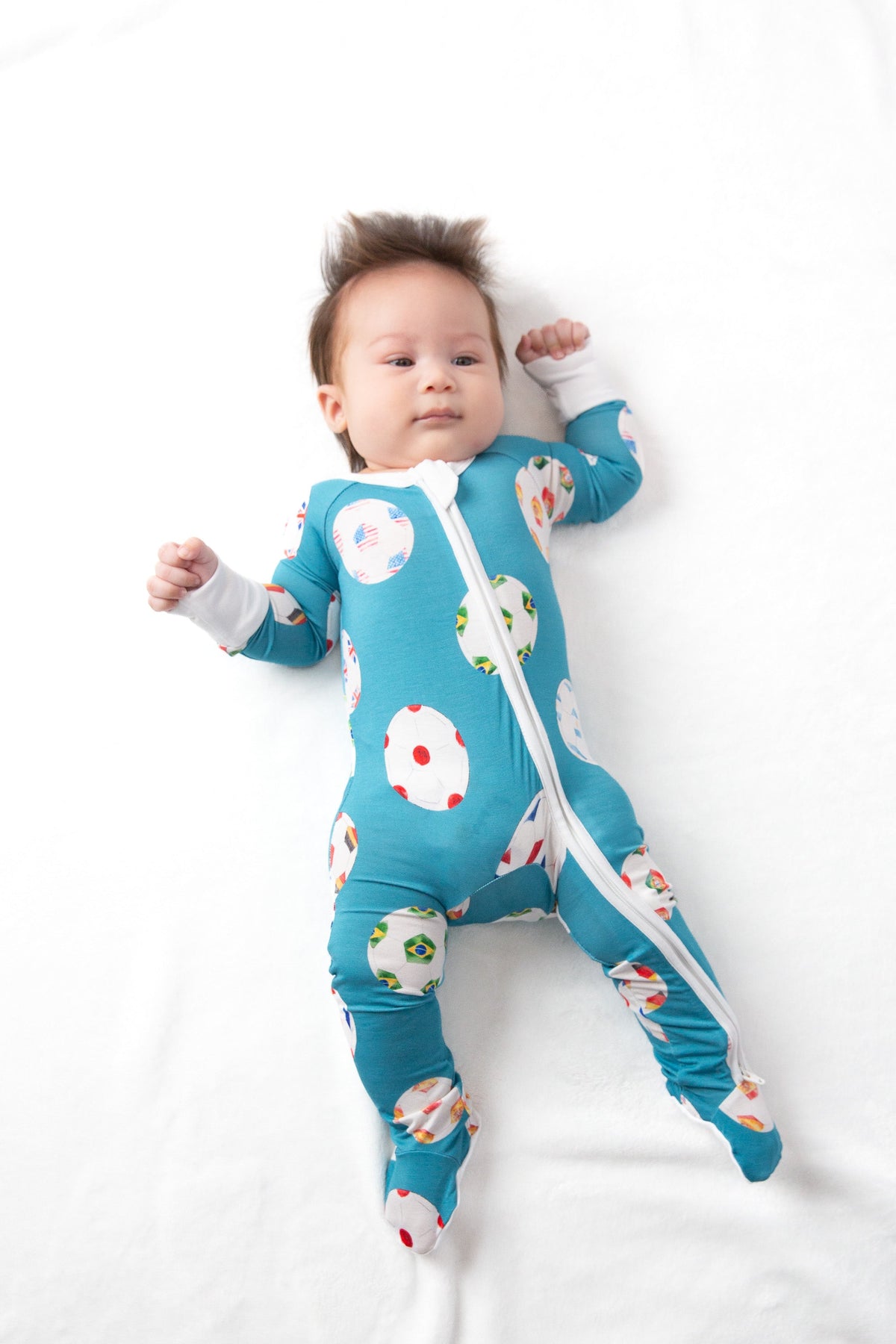 My Soccer Outfit Bamboo Baby Onesie | Soccer Baby Outfit by Rayn’s Tiny Stitches