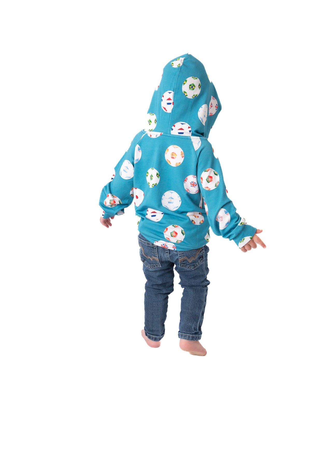 My First Soccer Outfit Bamboo Soccer Hoodie | Unisex Kids Hoodie Ages 18M–6Y by Rayn’s Tiny Stitches
