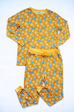 My First Snow Fall: Mens 2 Piece Bamboo Penguin Jogger Pajamas by Rayn’s Tiny Stitches
