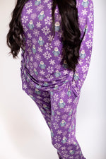 My First Snow Fall: Women 2 Piece Penguin Jogger Pajamas by Rayn’s Tiny Stitches
