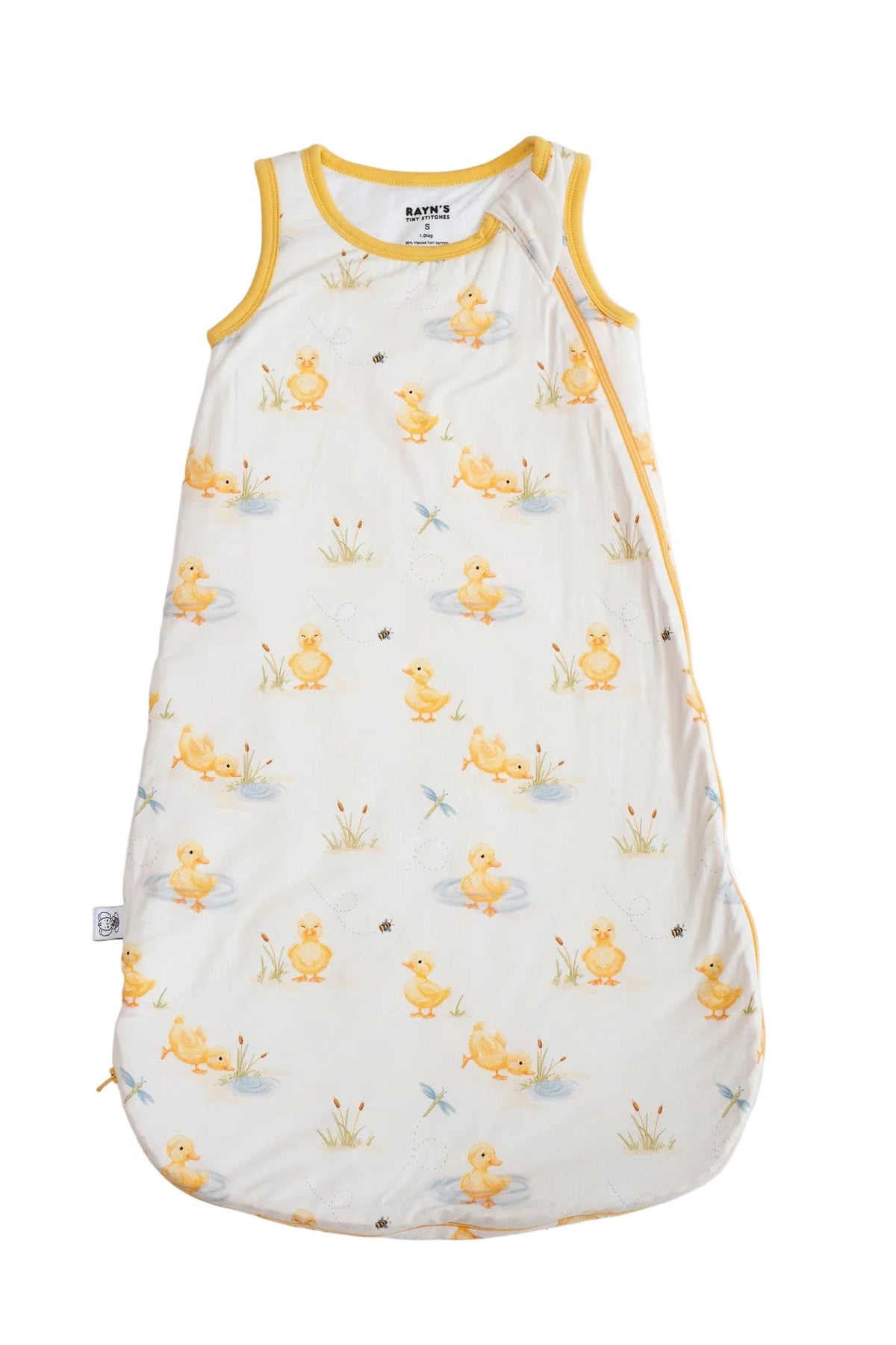 My First Waddle Bamboo Sleep Sacks- Duck Print Double Zip by Rayn’s Tiny Stitches