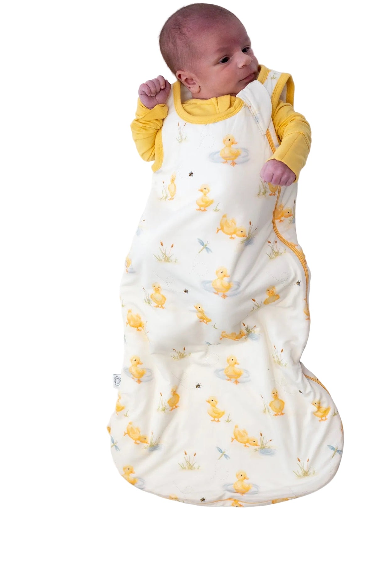 My First Waddle Bamboo Sleep Sacks- Duck Print Double Zip by Rayn’s Tiny Stitches