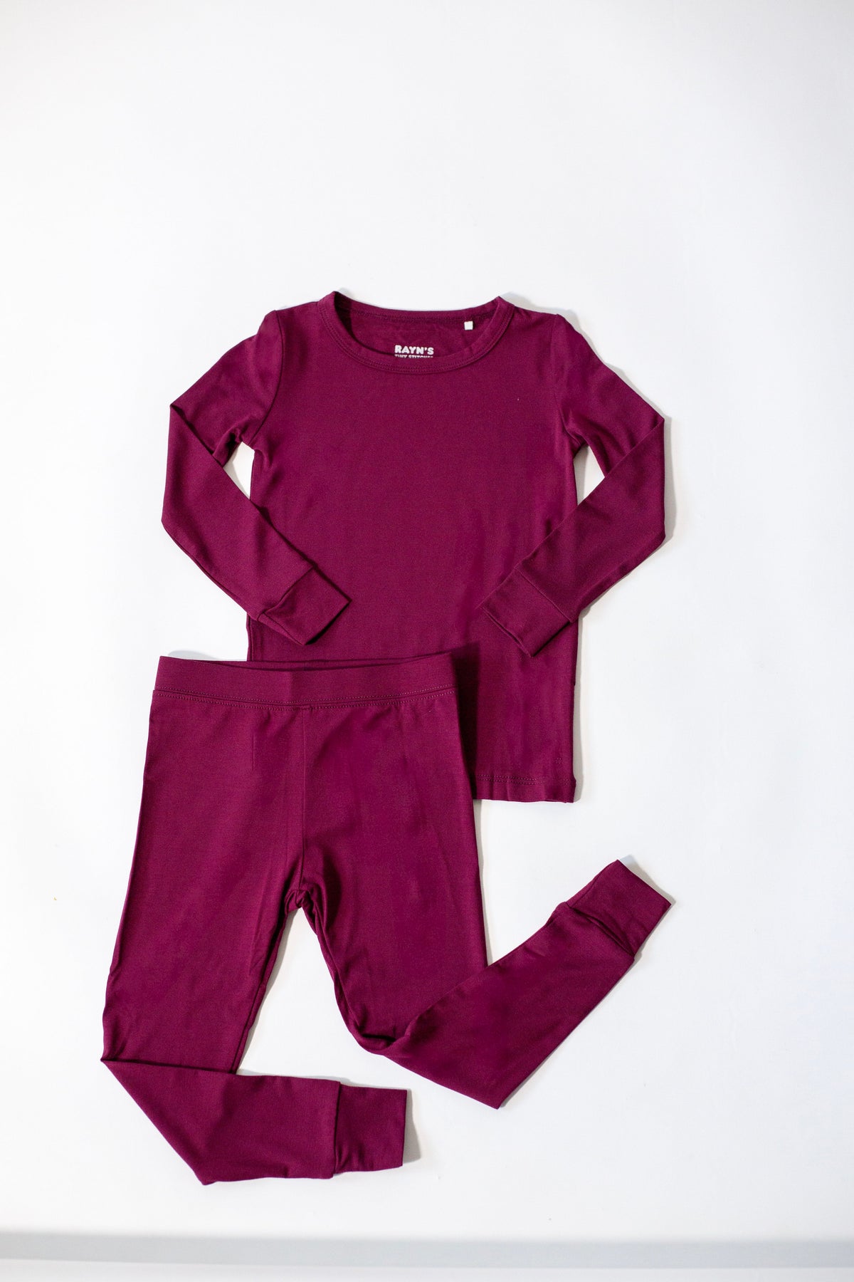Maroon Bamboo 2-Piece Pajamas | Soft & Breathable Sleepwear by Rayn’s Tiny Stitches