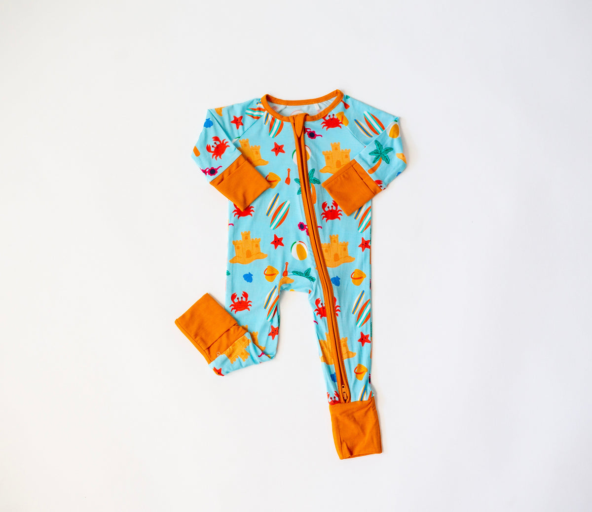 My First Beach Day: Bamboo Onesies, Soft, Ocean-Themed Baby Outfit by Rayn’s Tiny Stitches