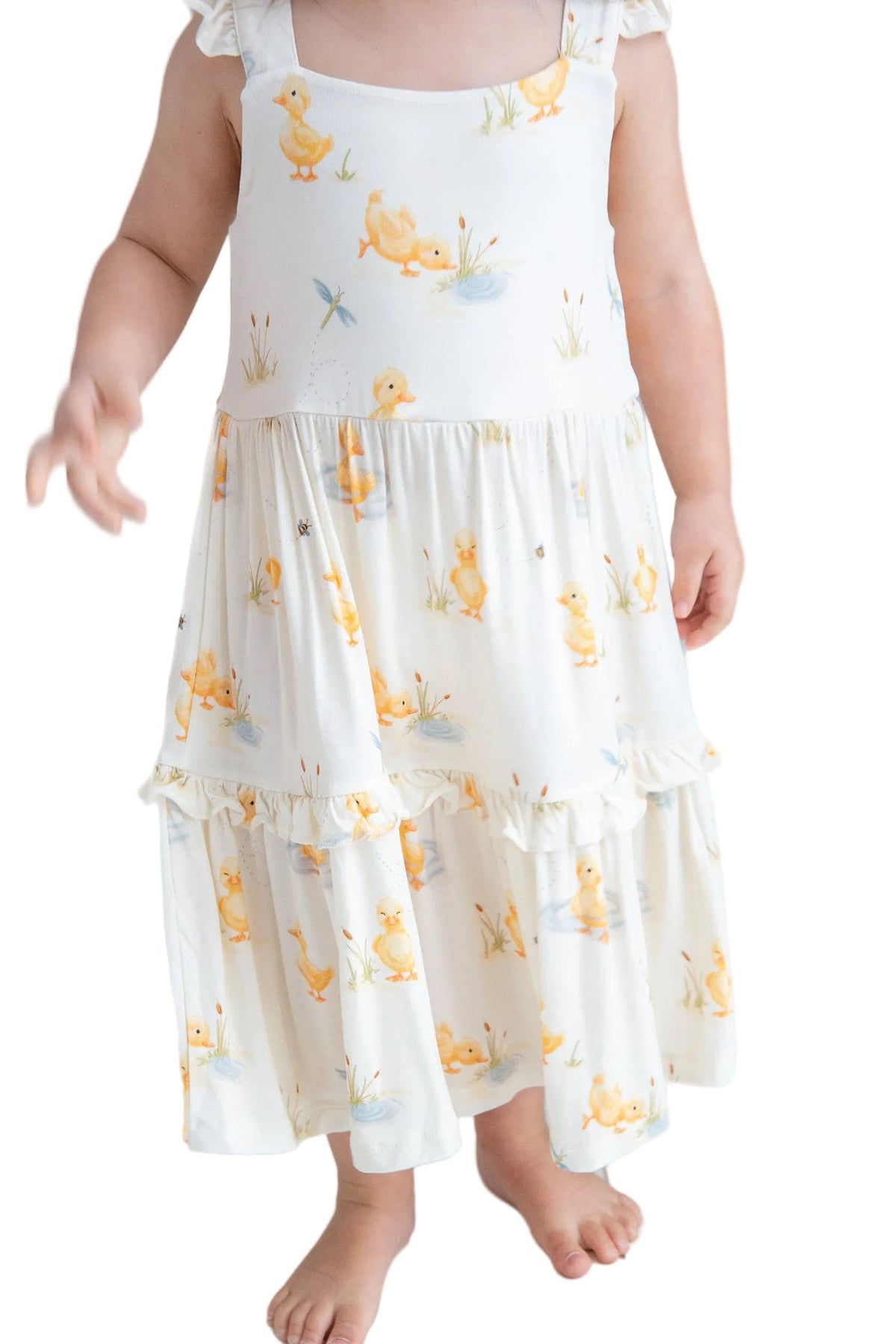 First Waddle Sundress for Baby & Toddler | Soft Breathable Summer Dress for First Steps by Rayn’s Tiny Stitches