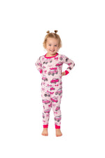 My First Pink Car Bamboo Two Piece Pajamas | Girls PJs by Rayn’s Tiny Stitches