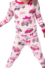 My First Pink Car Bamboo Two Piece Pajamas | Girls PJs by Rayn’s Tiny Stitches