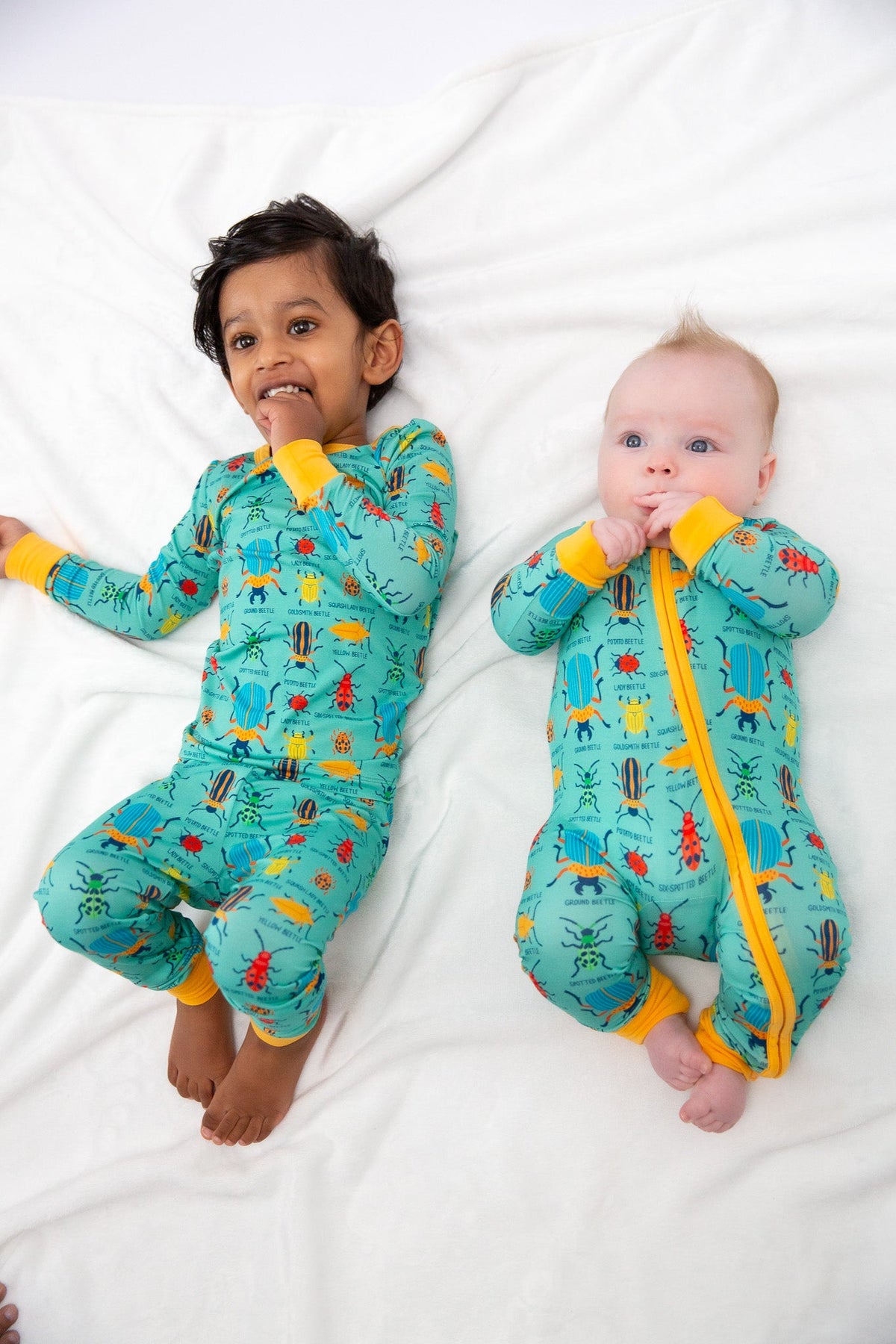 My First Beetle Bonanza™ Bamboo Kids Pajama Set | Butter-Soft Long Sleeve Pajamas by Rayn’s Tiny Stitches