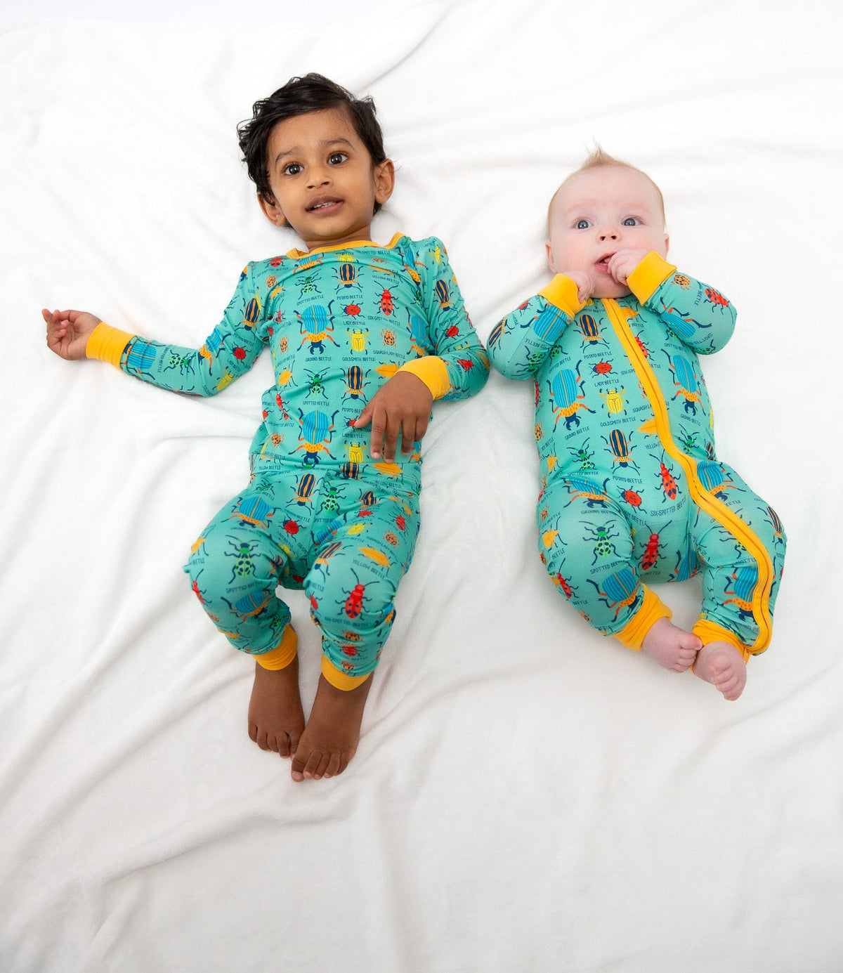 My First Beetle Bonanza™ Bamboo Kids Pajama Set | Butter-Soft Long Sleeve Pajamas by Rayn’s Tiny Stitches