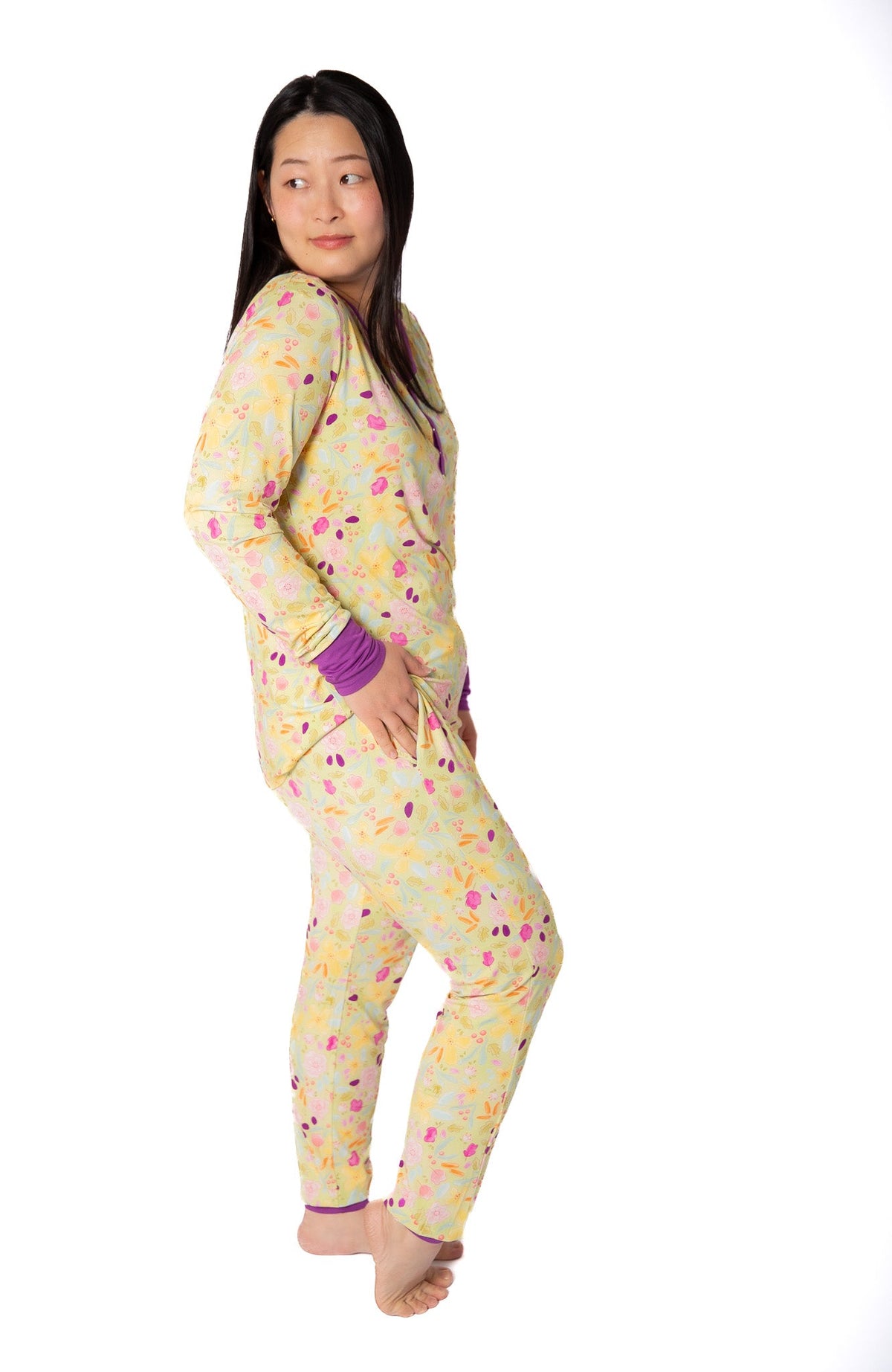 My First Bloom Women’s Bamboo Pajamas | Jogger Set by Rayn’s Tiny Stitches