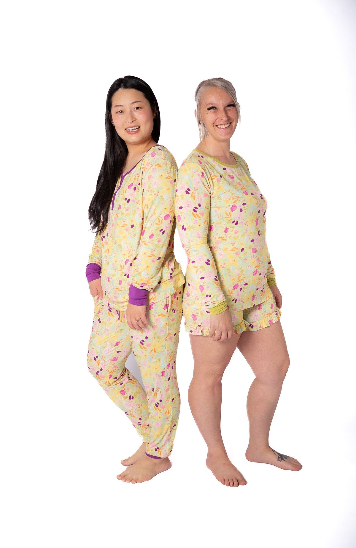 My First Bloom Women’s Bamboo Pajamas | Jogger Set by Rayn’s Tiny Stitches