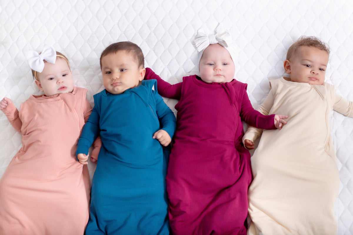 Solid Sleep Sack Bamboo Double Zip Baby Sleep Sack | Wearable Blanket by Rayn’s Tiny Stitches