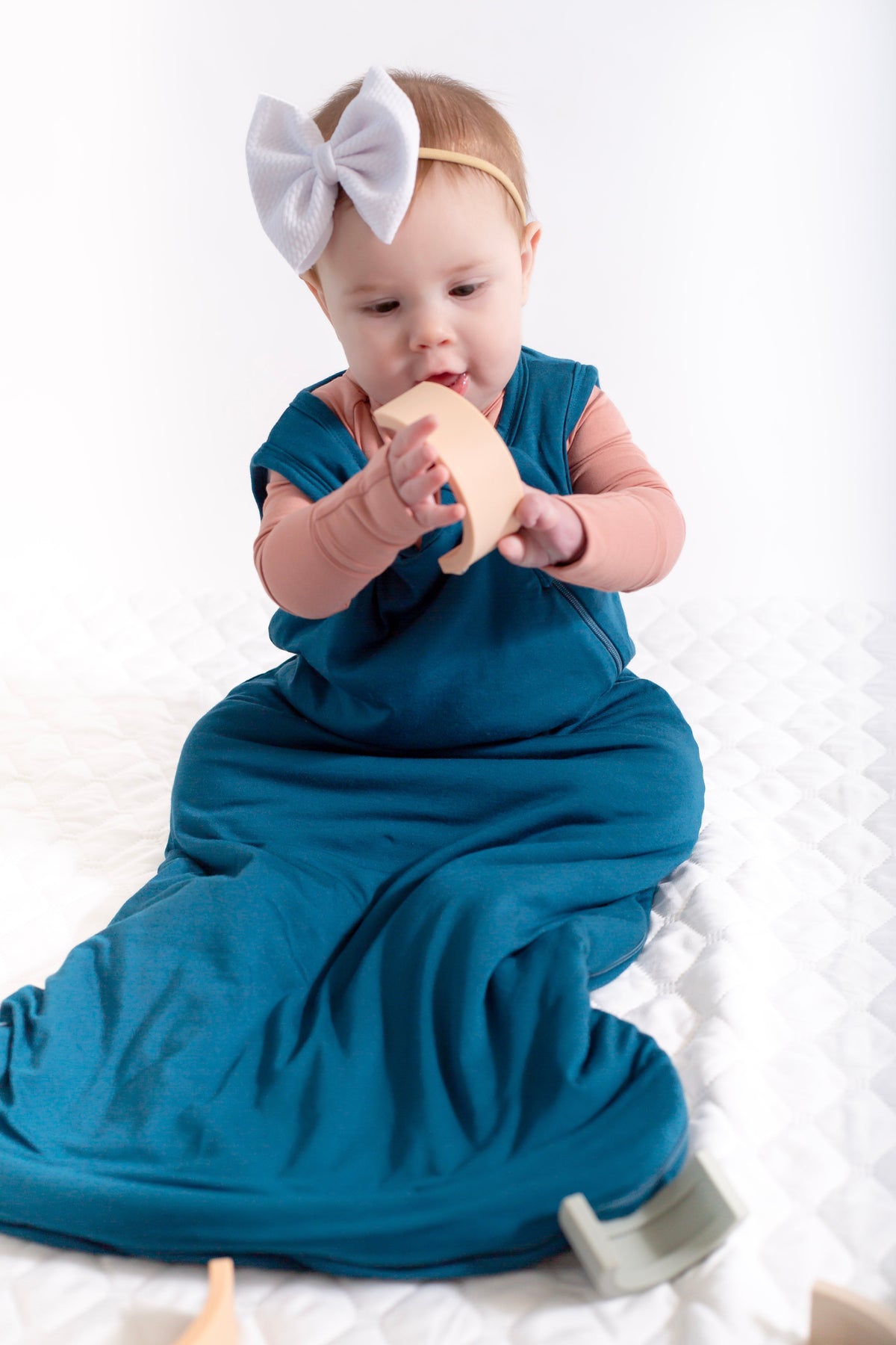 Solid Sleep Sack Bamboo Double Zip Baby Sleep Sack | Wearable Blanket by Rayn’s Tiny Stitches