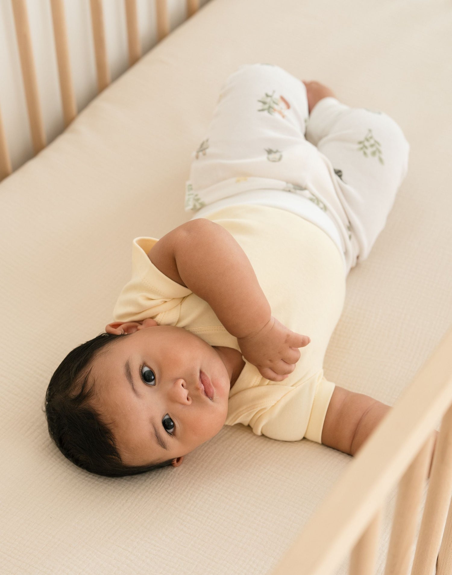 Short Sleeve Bodysuit in Sunny Yellow by Kit & Petal (view 2 of 2)
