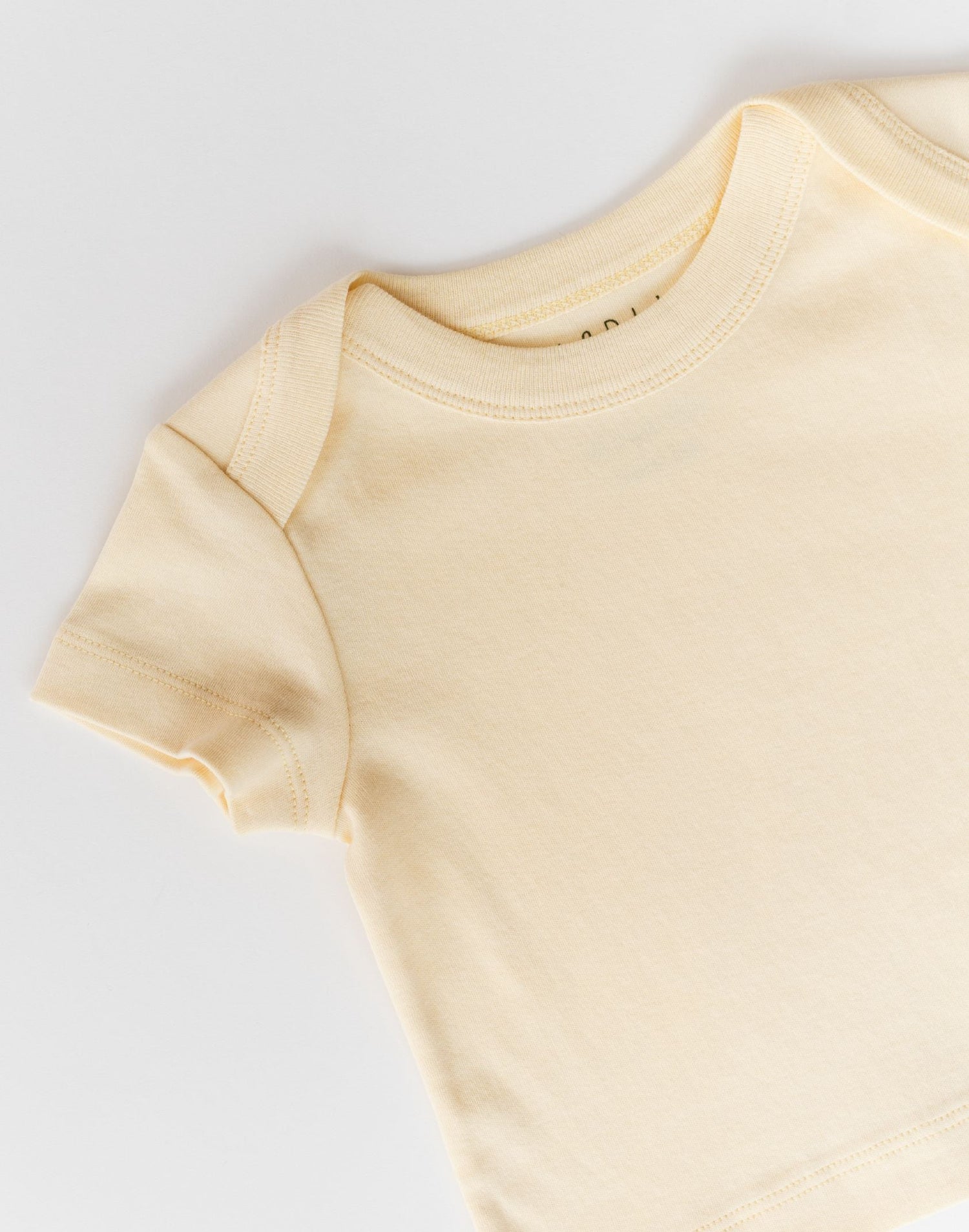 Short Sleeve Shirt in Sunny Yellow by Kit & Petal (view 2 of 3)