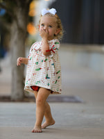 Polyester Spandex Bloomer Set - Gingham Ruffle Collar Bow by Rylee Faith Designs