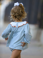Girls Bloomer Set, Embroidered Pumpkin by Rylee Faith Designs