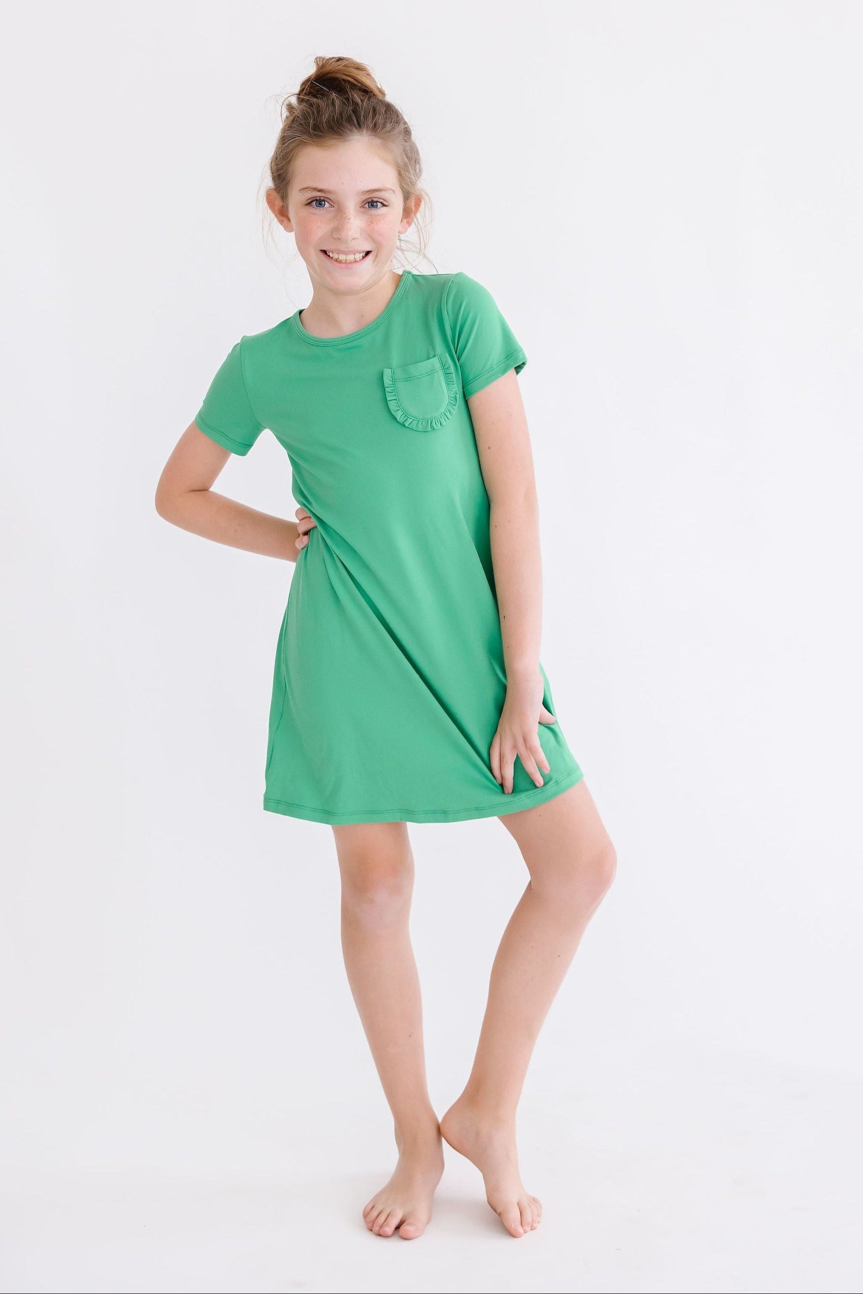 Kelly Green T-Shirt Dress by Mila & Rose ®