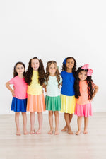 Mila & Rose ® Kelly Green Twirl Skort for Girls with Attached Shorts - Everetts Place Boutique - 