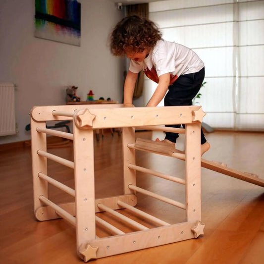Kidodido Montessori Climbing Triangle Cube With Ramp Kidodido Everetts Place: Online Boutique 273.75