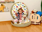 Kidodido Kids Floor Pillow Montessori Play Mat Large Toddler Cushion - Baby & Toddler > Baby Toys & Activity Equipment > Play Mats & Gyms > Play Mats Playground Pillows and Rugs
