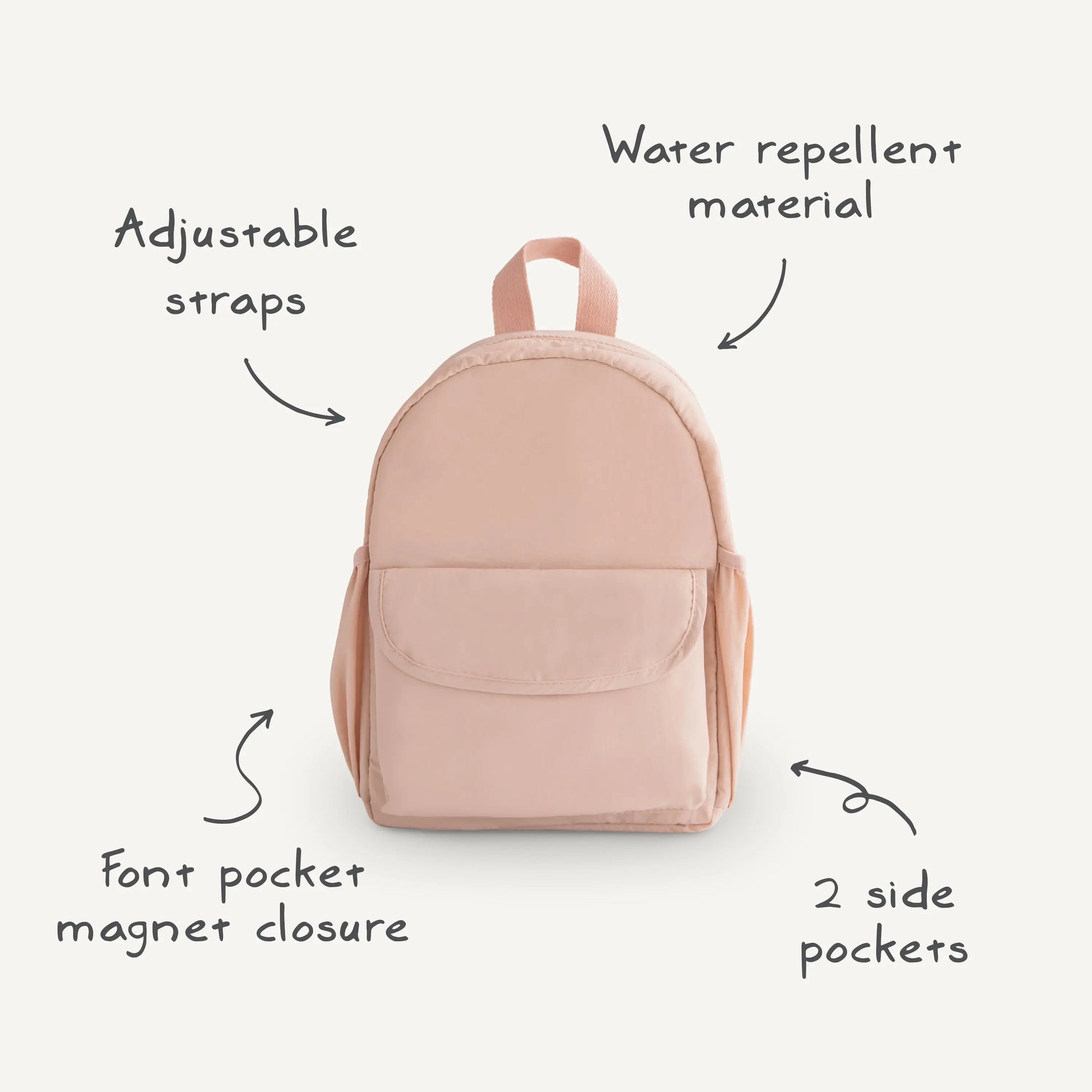 Kids Mini Backpack Water Repellent Easy Clean Adjustable Straps Mushie Everetts Place: Online Boutique