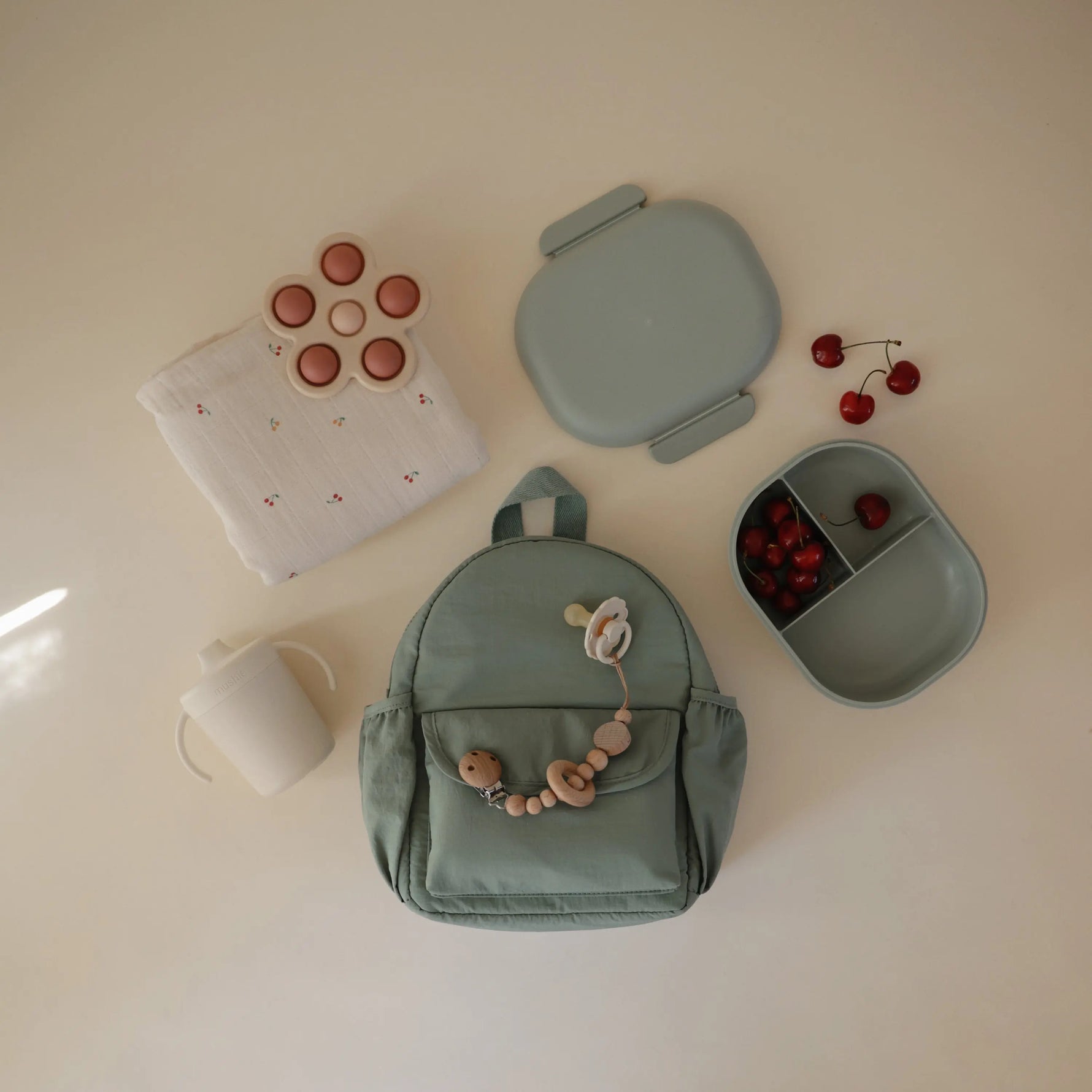 Mushie Kids Mini Backpack Water Repellent Easy Clean Adjustable Straps - Luggage & Bags > Backpacks Toddler Backpack