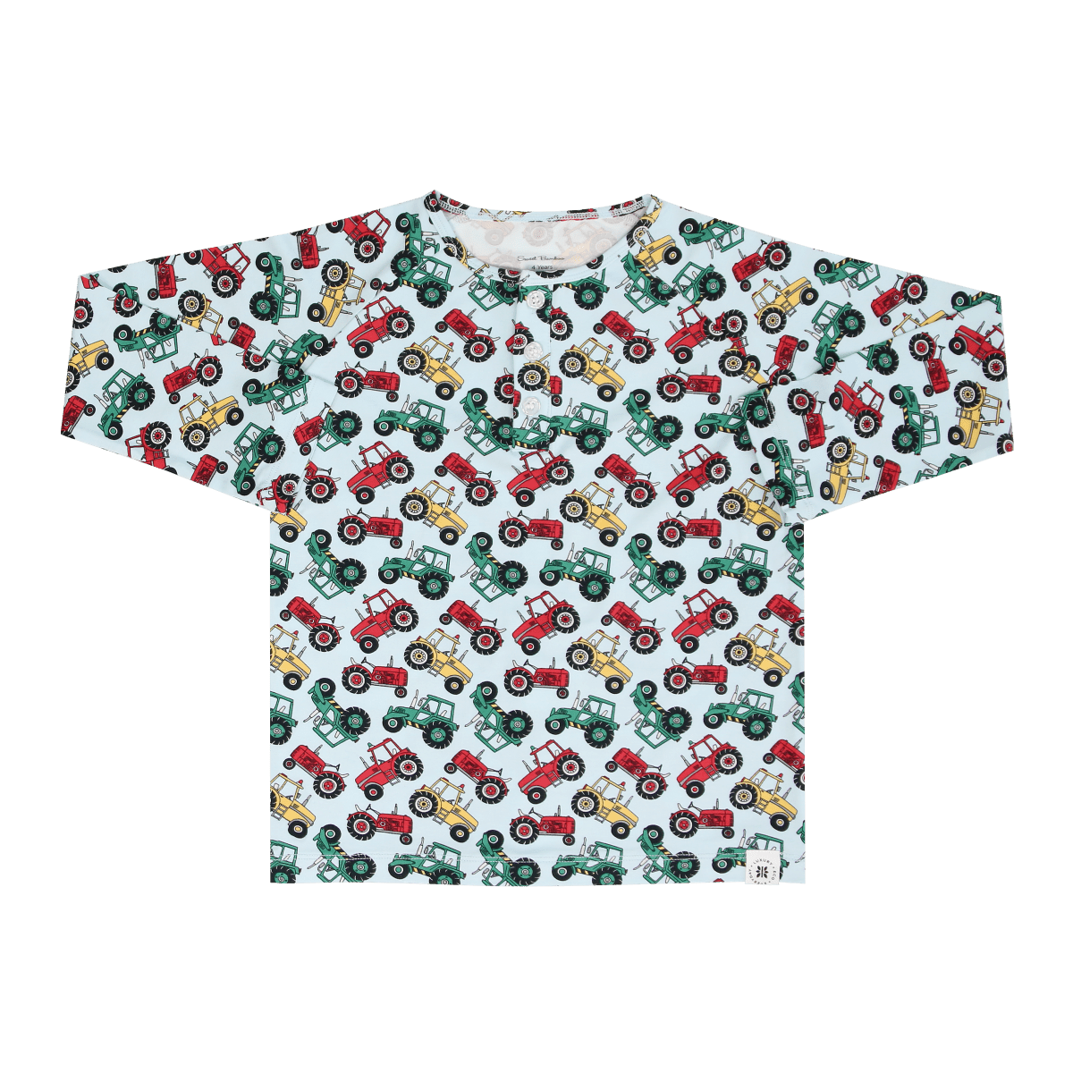 Sweet Bamboo Kids Raglan Henley Shirt Down On The Farm Sweet Bamboo - Everetts Place Boutique - 