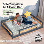 Full-Size Montessori Floor Bed with Strong Slatted Frame by Ocodile.com