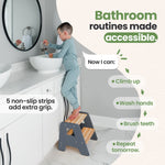 Solid Hardwood 2-Step Toddler Step Stool by Ocodile.com