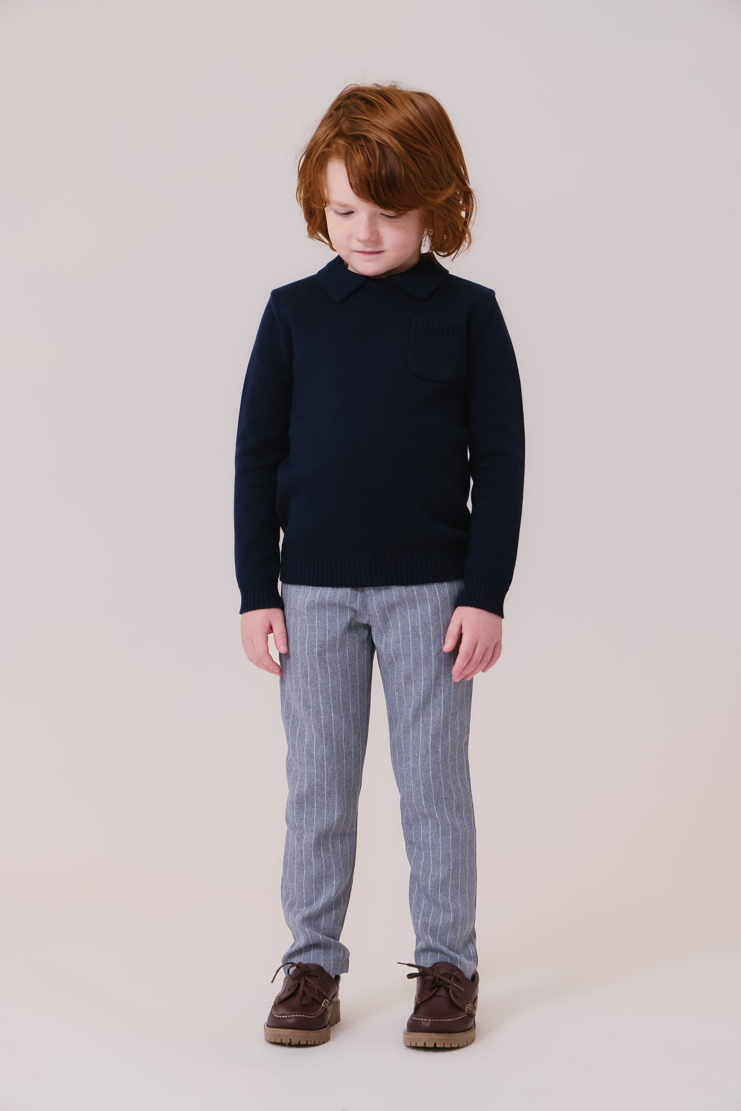 Oscar Pinstripe Slim Pants