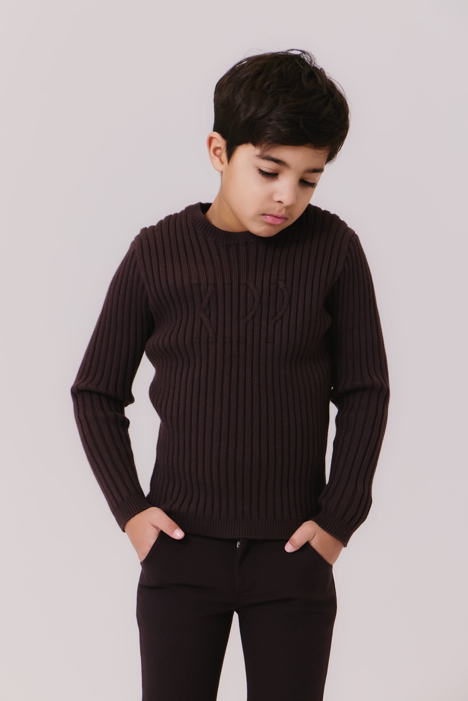 Luke Rib Sweater - Chocolate