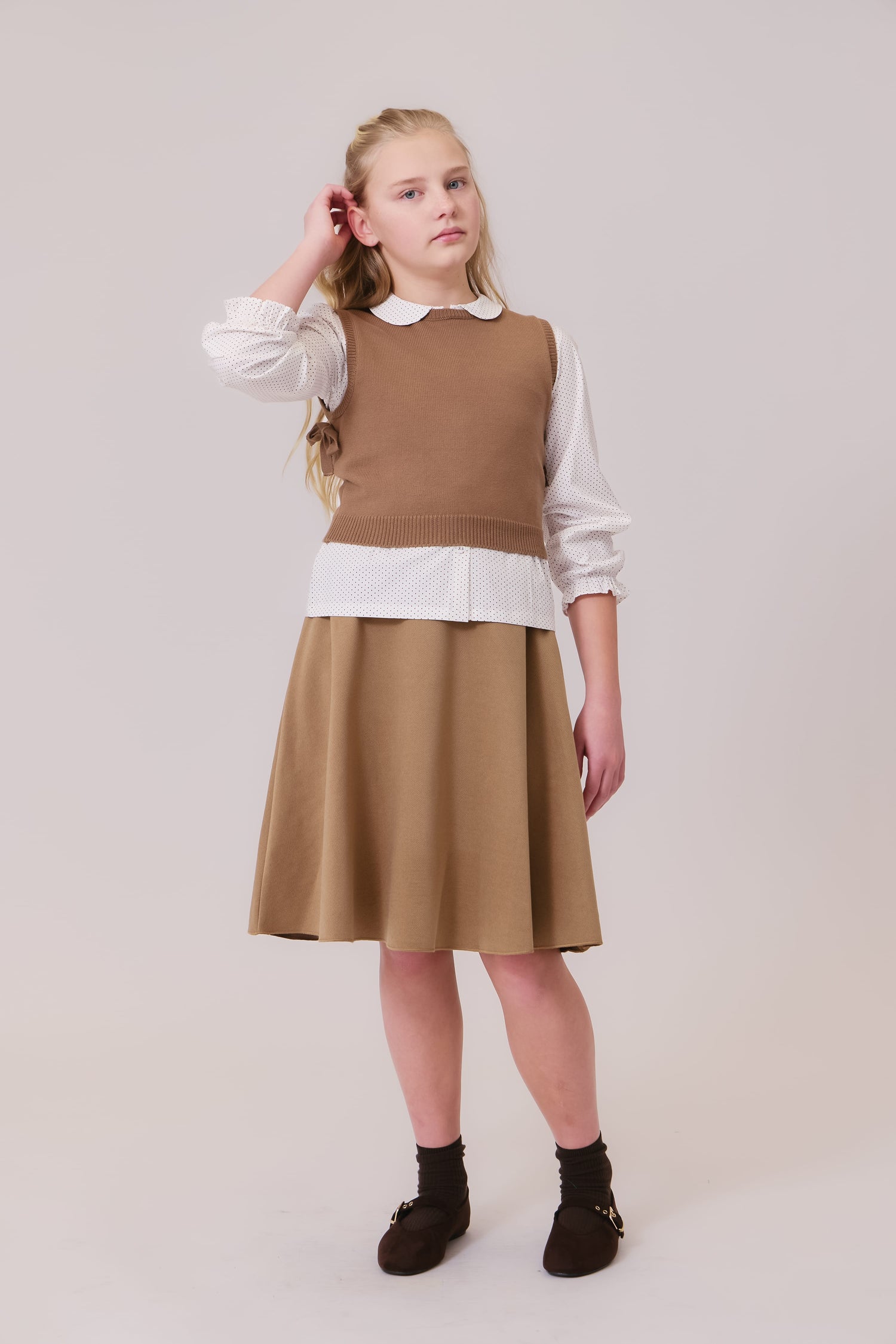 Sienna Knit Vest - Chestnut