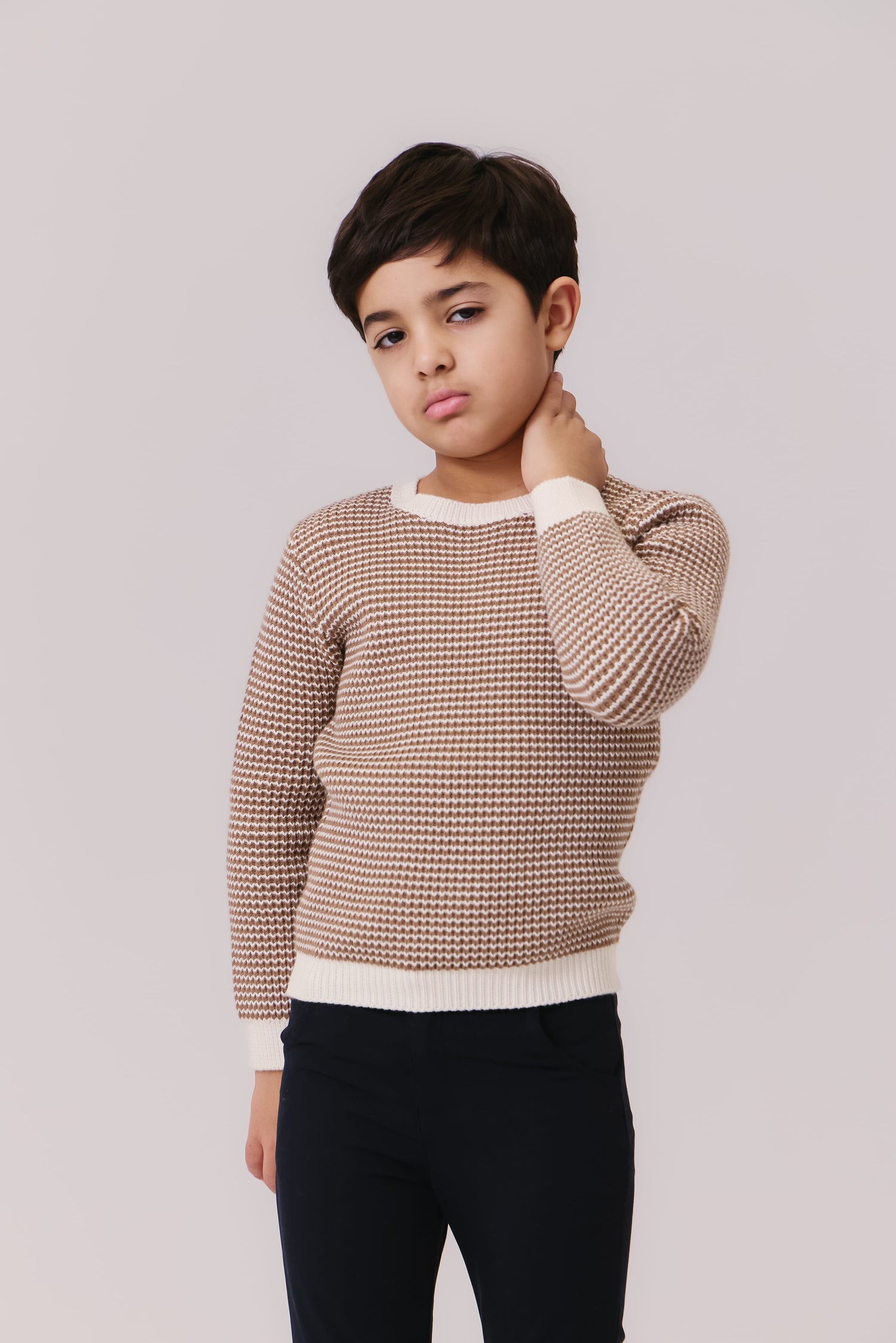 Kenny Textured Sweater - Chestnut