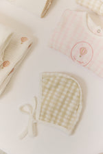 Ciel Enfant Gingham Footie & Hat Set by KIPP™ Collection