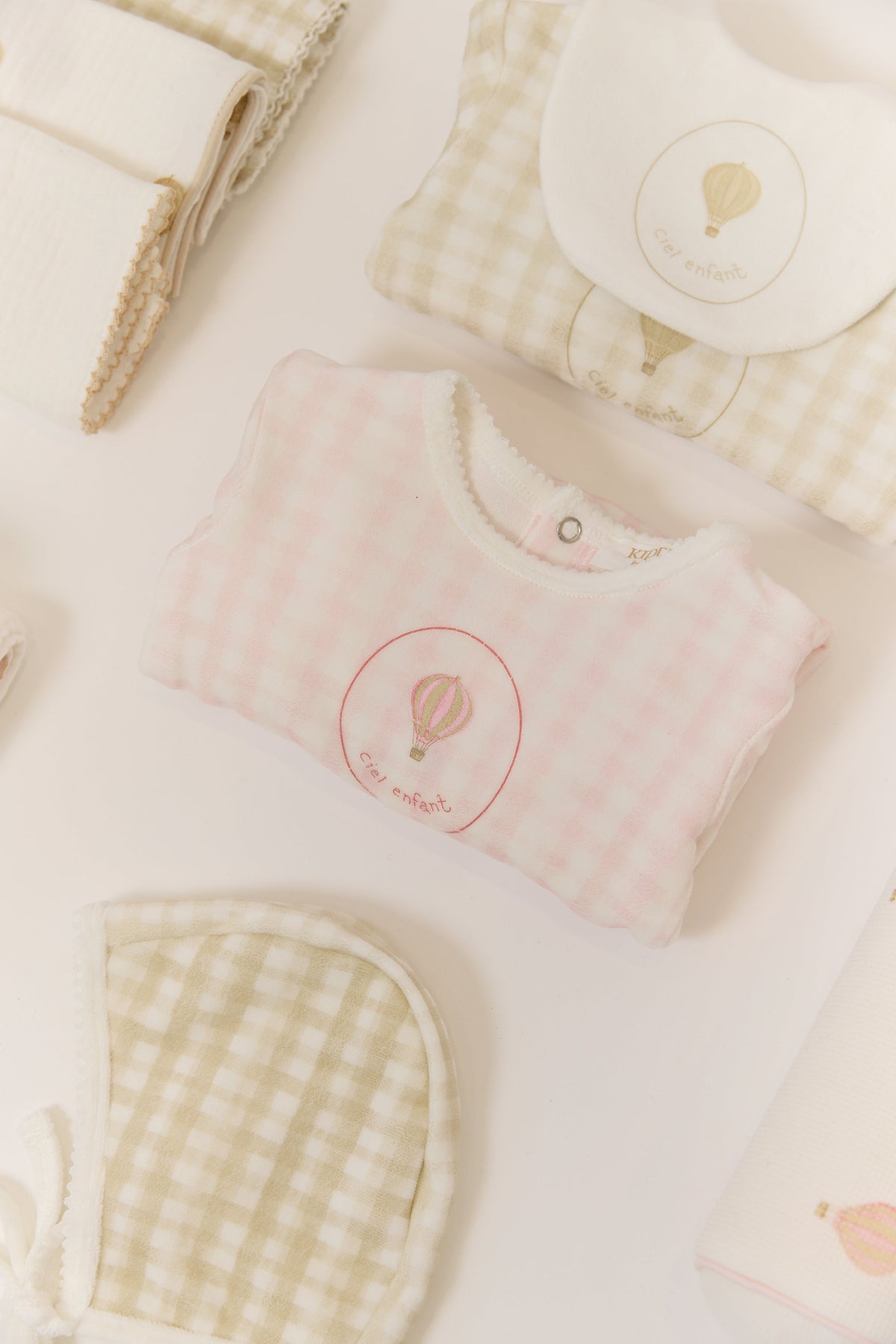 Ciel Enfant Gingham Footie - Pink by KIPP™ Collection