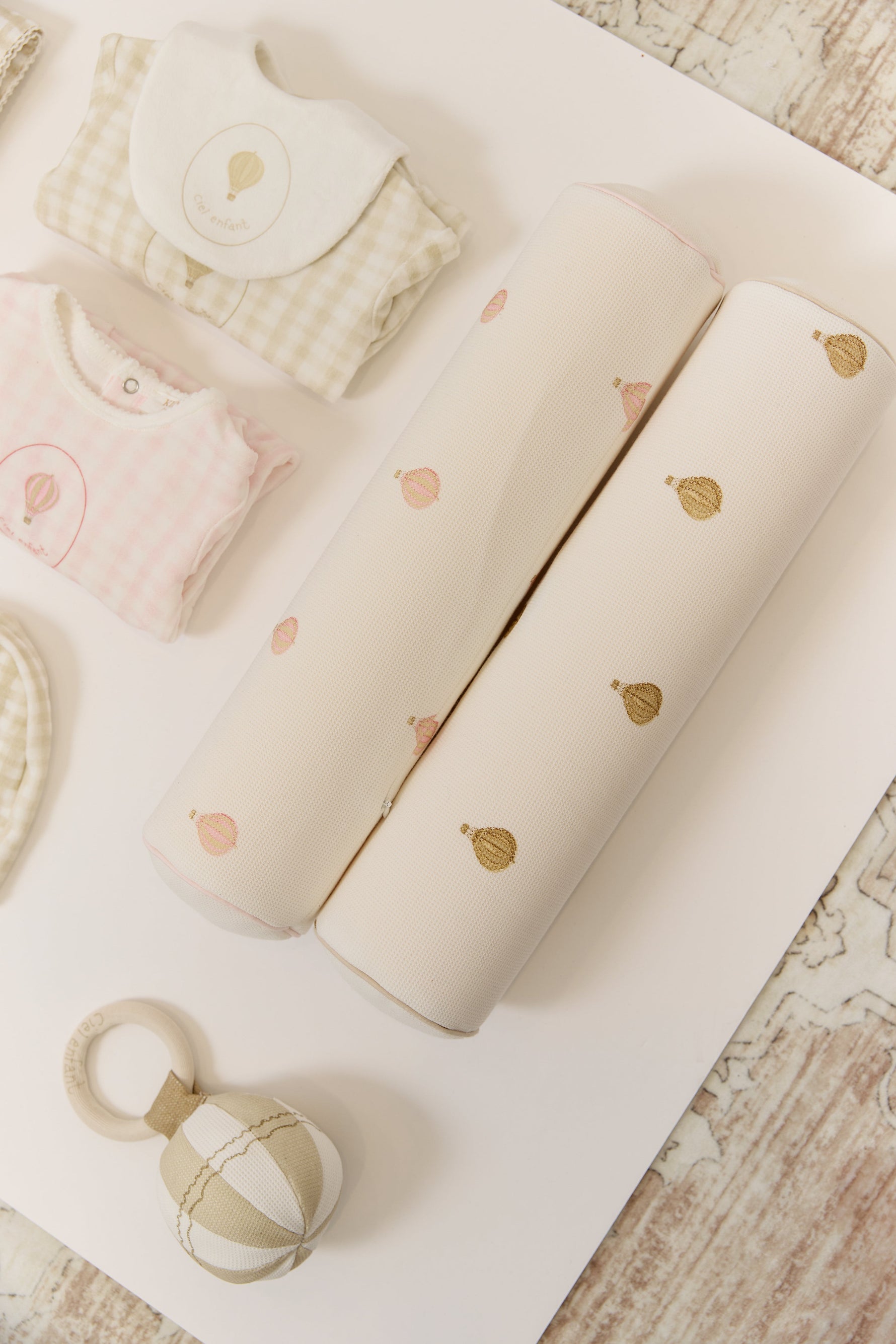 Ciel Enfant Bolster Pillow - Pink by KIPP™ Collection