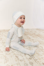 Patchwork Footie & Hat Set - Blue by KIPP™ Collection