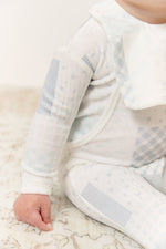 Patchwork Footie, Hat & Blanket Set - Blue by KIPP™ Collection
