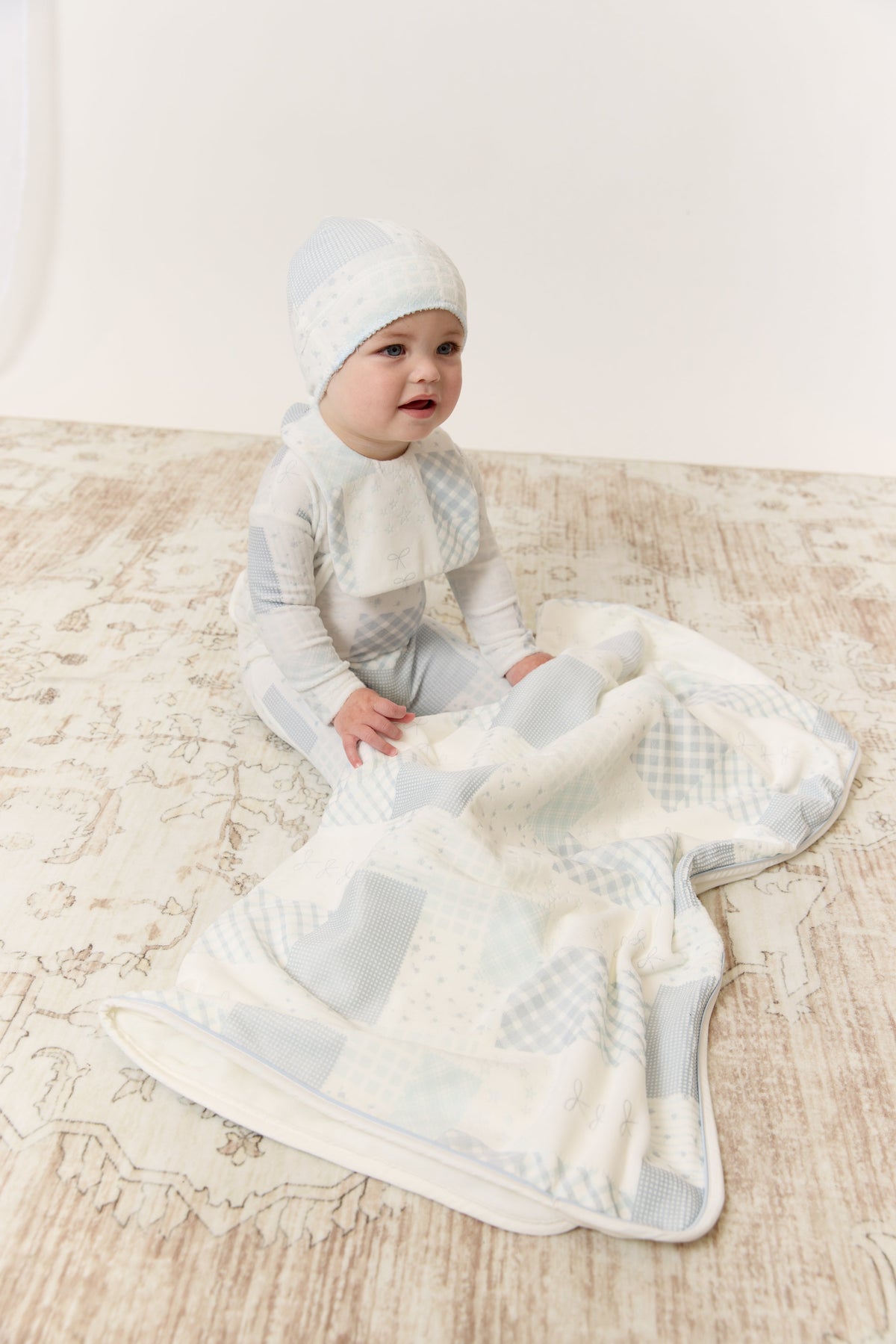 Patchwork Blanket - Blue by KIPP™ Collection